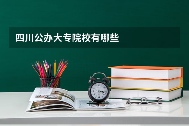 四川公办大专院校有哪些