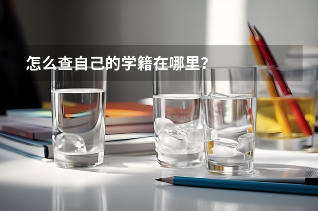 怎么查自己的学籍在哪里？