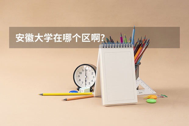 安徽大学在哪个区啊？