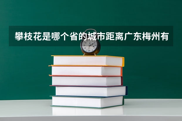 攀枝花是哪个省的城市距离广东梅州有多少公里