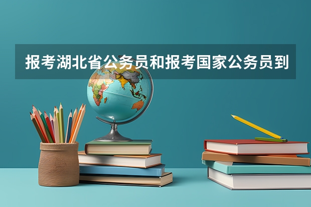 报考湖北省公务员和报考国家公务员到底有什么区别啊？报考的程序是怎么样的啊？