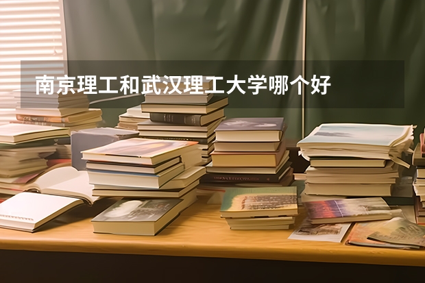 南京理工和武汉理工大学哪个好