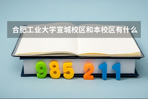合肥工业大学宣城校区和本校区有什么区别