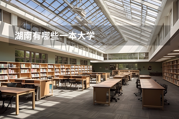 湖南有哪些一本大学