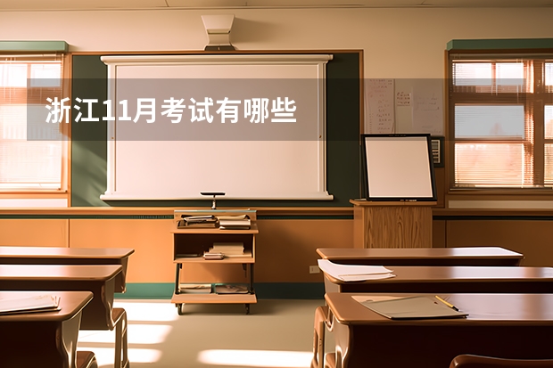 浙江11月考试有哪些