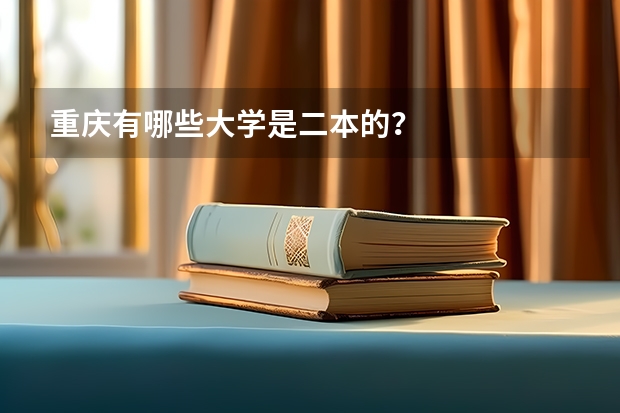 重庆有哪些大学是二本的？