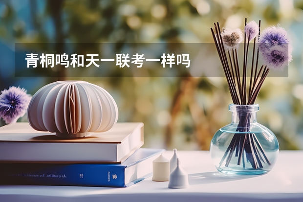 青桐鸣和天一联考一样吗