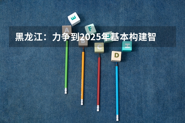 黑龙江：力争到2025年基本构建智慧社区服务平台，为什么要这样做呢？