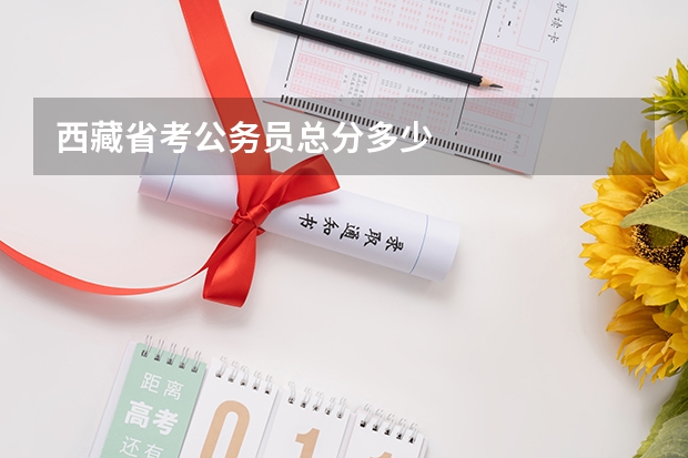 西藏省考公务员总分多少