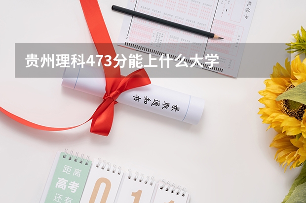 贵州理科473分能上什么大学