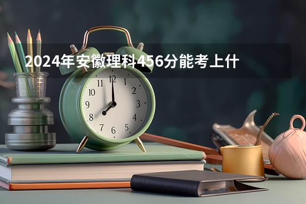 2024年安徽理科456分能考上什么大学？