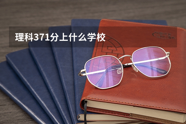 理科371分上什么学校