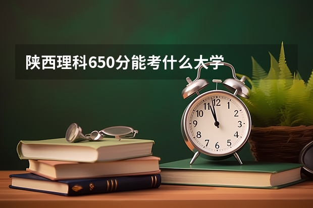 陕西理科650分能考什么大学