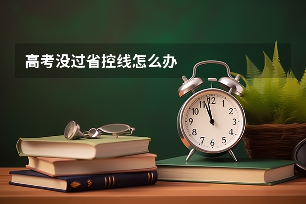高考没过省控线怎么办