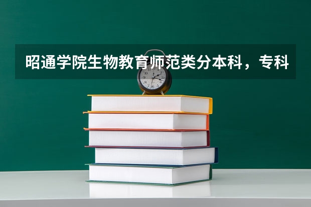 昭通学院生物教育师范类分本科，专科吗