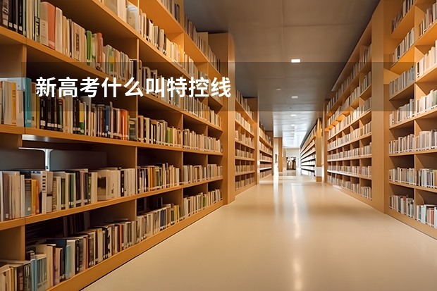 新高考什么叫特控线