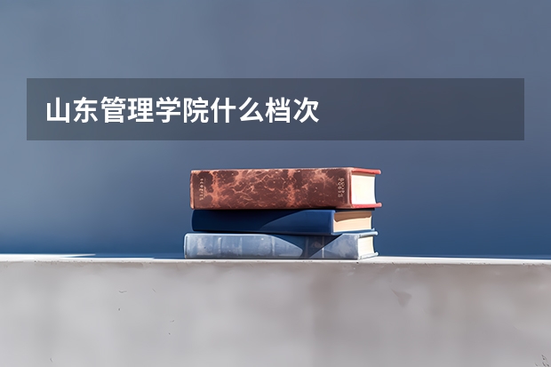 山东管理学院什么档次