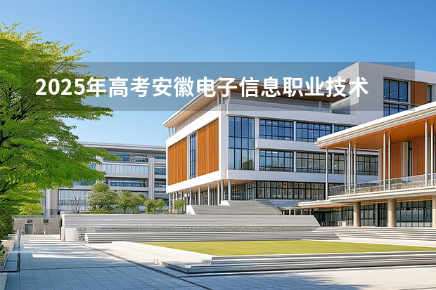2025年高考安徽电子信息职业技术学院在安徽招生计划怎么样