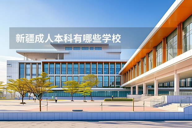 新疆成人本科有哪些学校