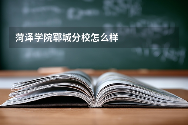菏泽学院郓城分校怎么样