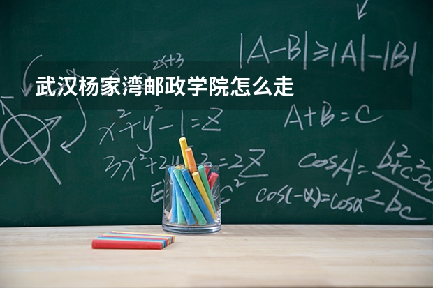 武汉杨家湾邮政学院怎么走