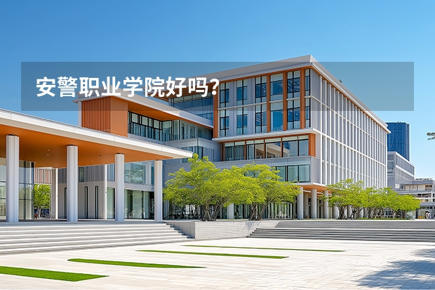 安警职业学院好吗？