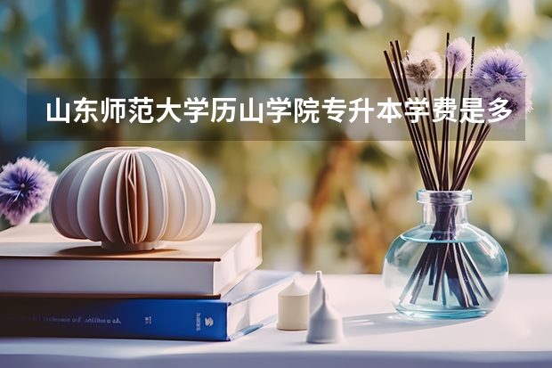 山东师范大学历山学院专升本学费是多少啊