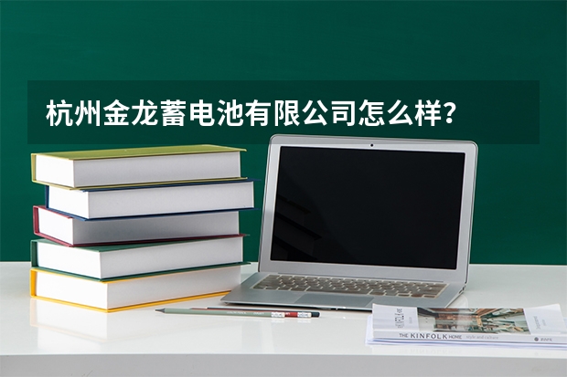 杭州金龙蓄电池有限公司怎么样？
