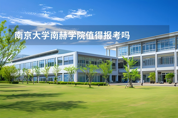 南京大学南赫学院值得报考吗