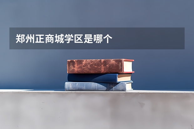 郑州正商城学区是哪个