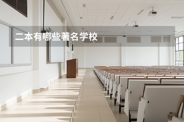 二本有哪些著名学校