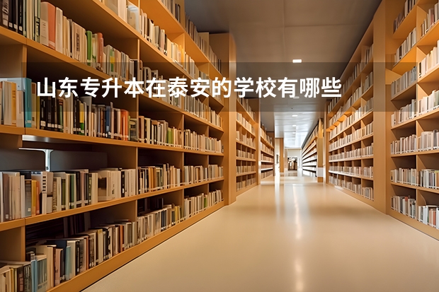 山东专升本在泰安的学校有哪些