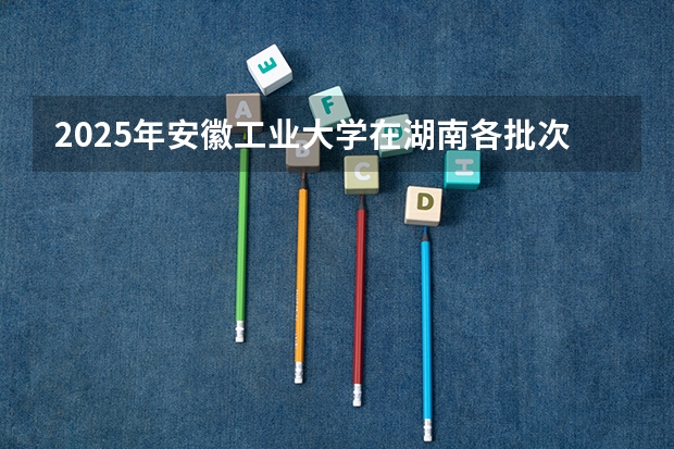 2025年安徽工业大学在湖南各批次选科要求（2026年参考）