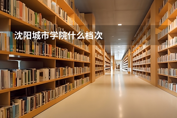 沈阳城市学院什么档次