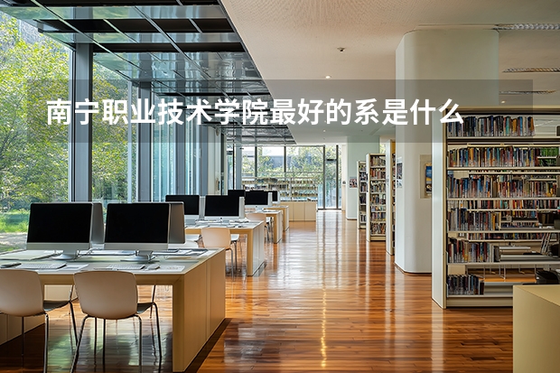 南宁职业技术学院最好的系是什么