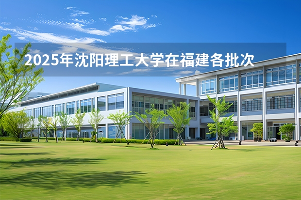 2025年沈阳理工大学在福建各批次选科要求（2026年参考）