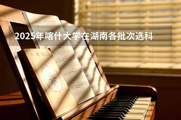 2025年喀什大学在湖南各批次选科要求（2026年参考）