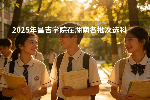 2025年昌吉学院在湖南各批次选科要求（2026年参考）