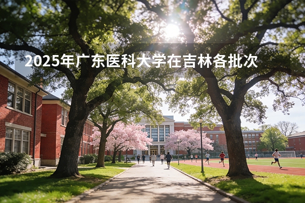 2025年广东医科大学在吉林各批次选科要求（2026年参考）