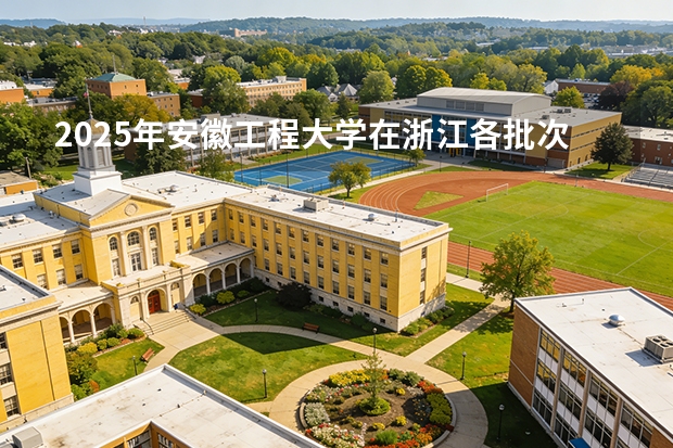 2025年安徽工程大学在浙江各批次选科要求（2026年参考）