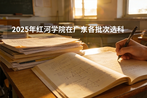 2025年红河学院在广东各批次选科要求（2026年参考）