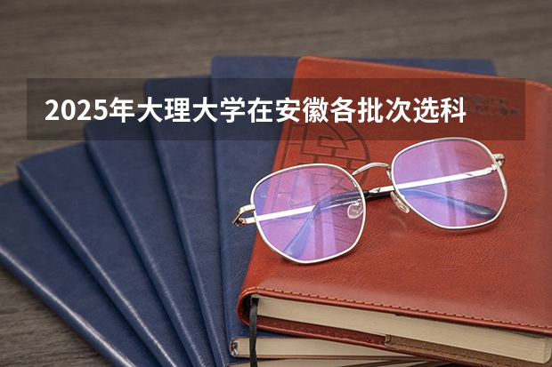 2025年大理大学在安徽各批次选科要求（2026年参考）