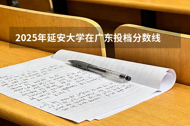 2025年延安大学在广东投档分数线（2026年参考）
