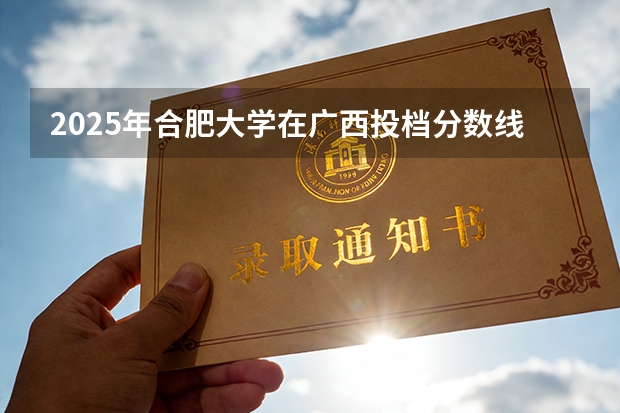 2025年合肥大学在广西投档分数线（2026年参考）