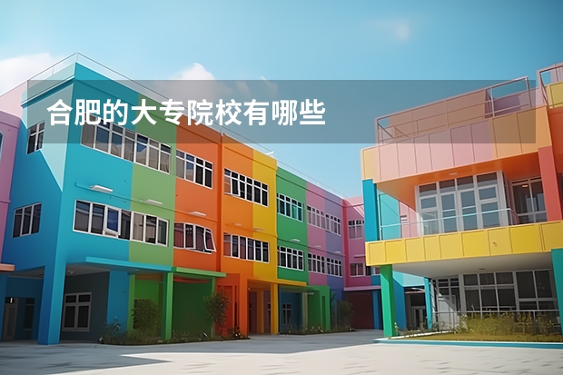 合肥的大专院校有哪些