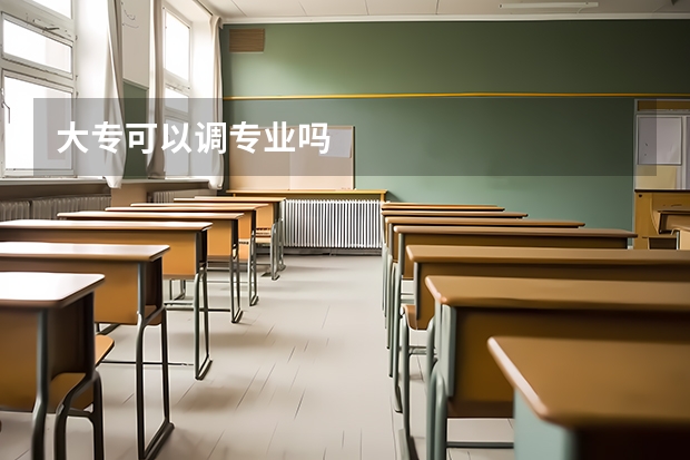 大专可以调专业吗